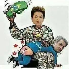 Dilma chinelando Aécio.